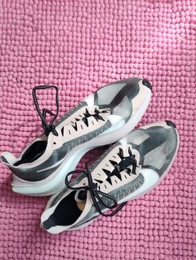 Nike Pink, Black and Green Athletic Sneakers